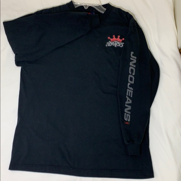 VTG Jnco Jeans Black Tee Sz L - Picture 5 of 9